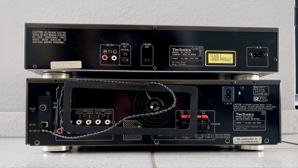 TECHNICS SA-GX200/TECHNICS SL-P477A Audio Stereo HiFi Wieża-Zestaw