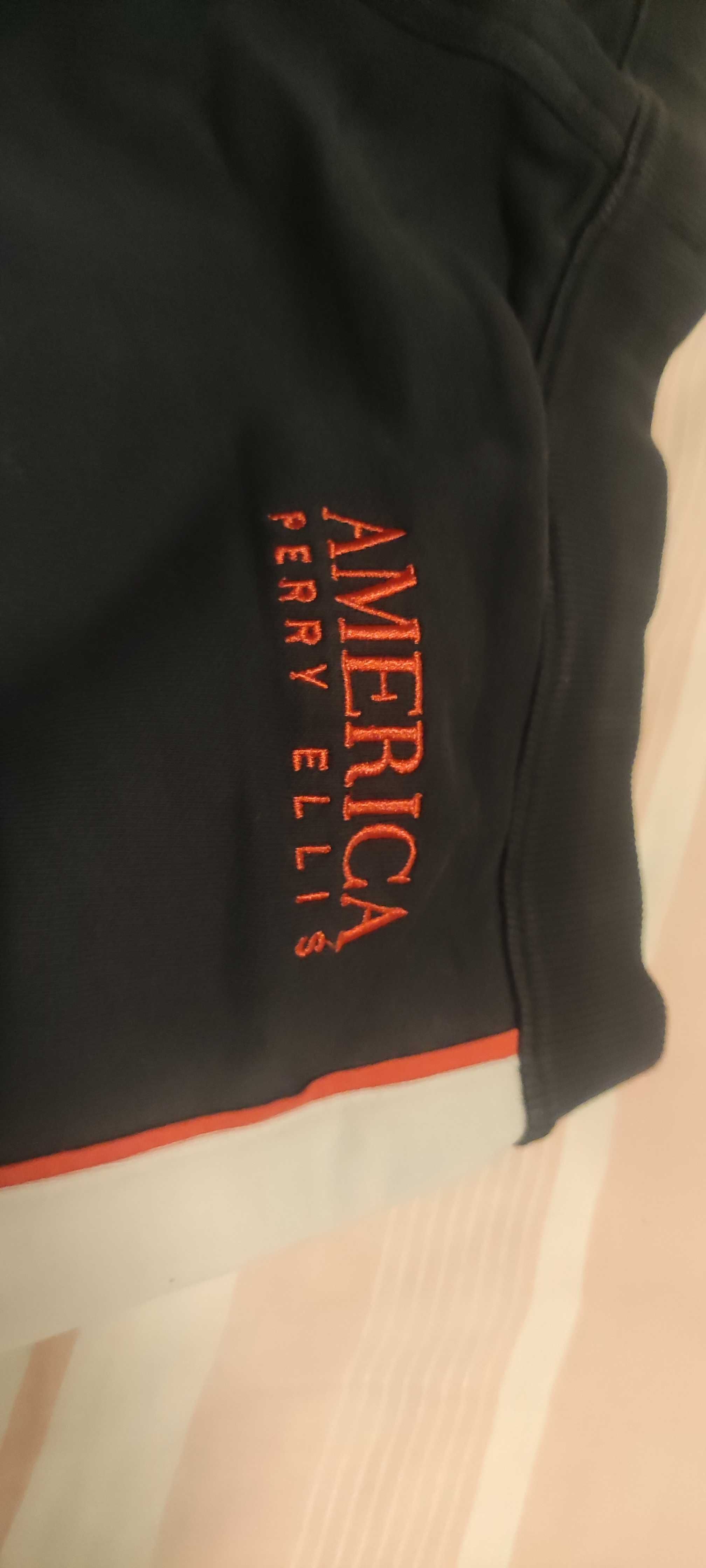 Calções Perry Ellis Azul marinho + branco + vermelho (tamanho M)