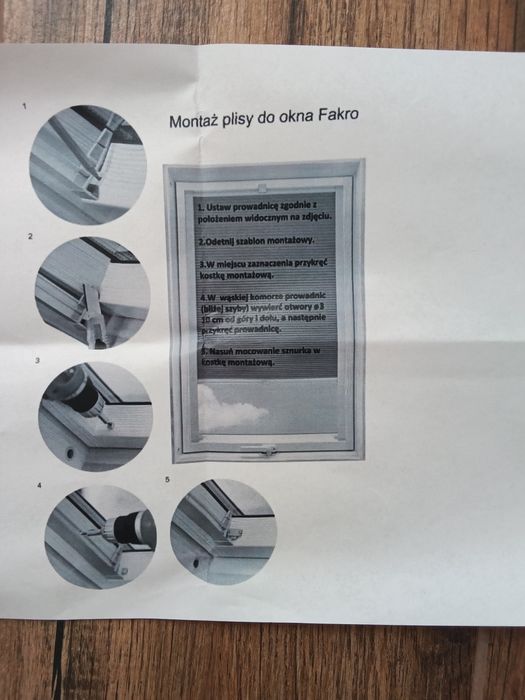 Komplet 4 Rolet Plisowanych AGMAR – Czarna i Srebrna, Regulacja