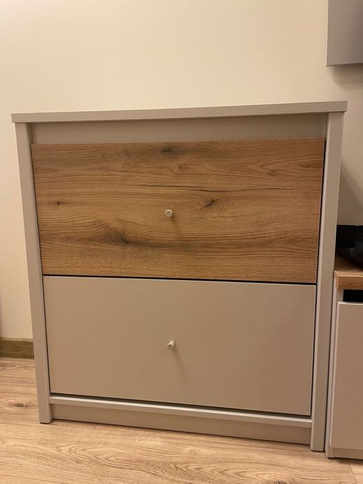 Szafka na buty kaszmir/dąb