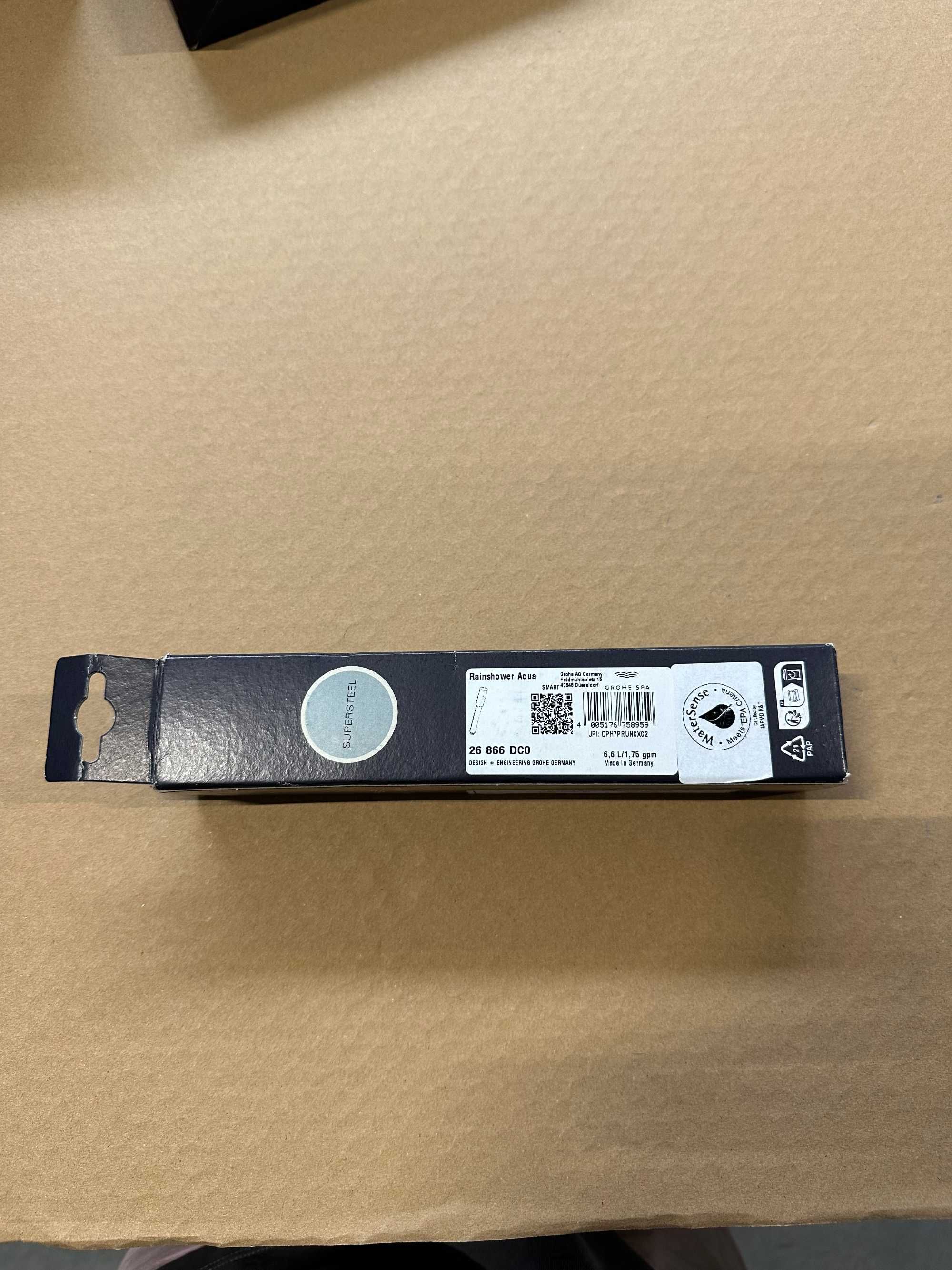Wąż i słuchawka GROHE Supersteel stal nierdzewna NOWE