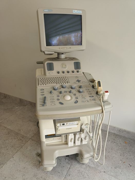 Aparat USG GE LOGIQ 3 Expert + 3 głowice + drukarka Mitsubishi