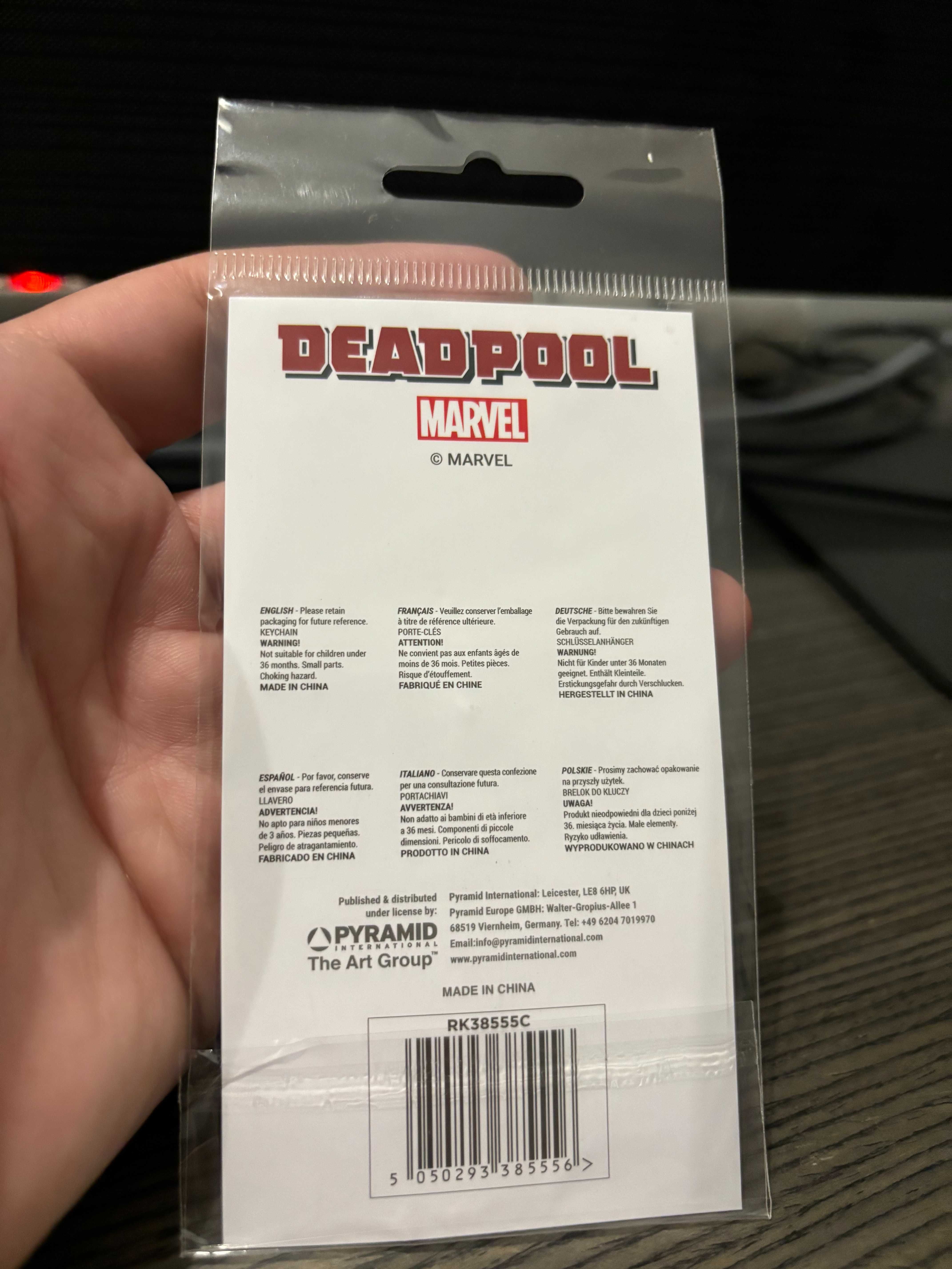 Porta-chaves Disney DEADPOOL Símbolo - Novo, Selado