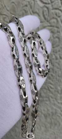 Срібний ланцюг "Тризуб" Серебряная цепь цепочка