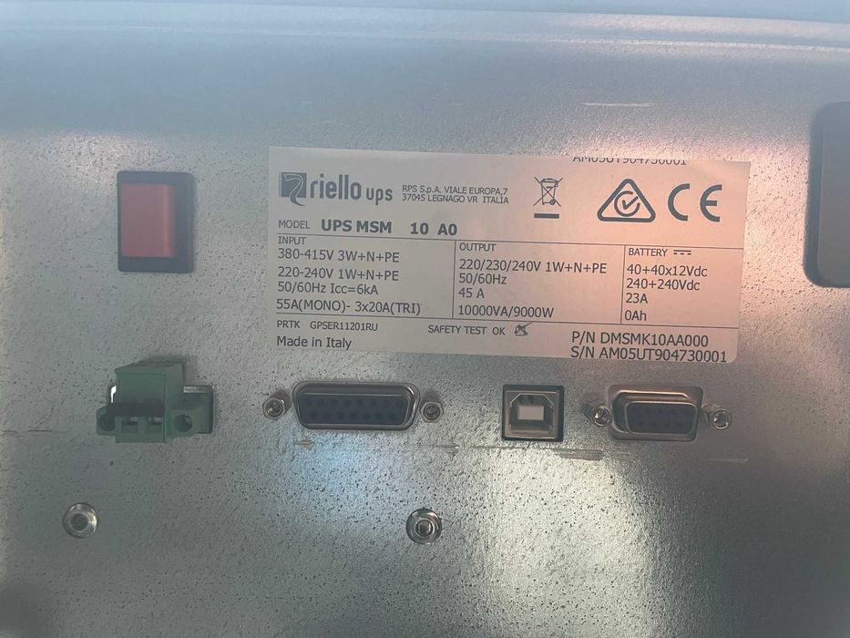 UPS Riello MSM 10kVA (9kW)