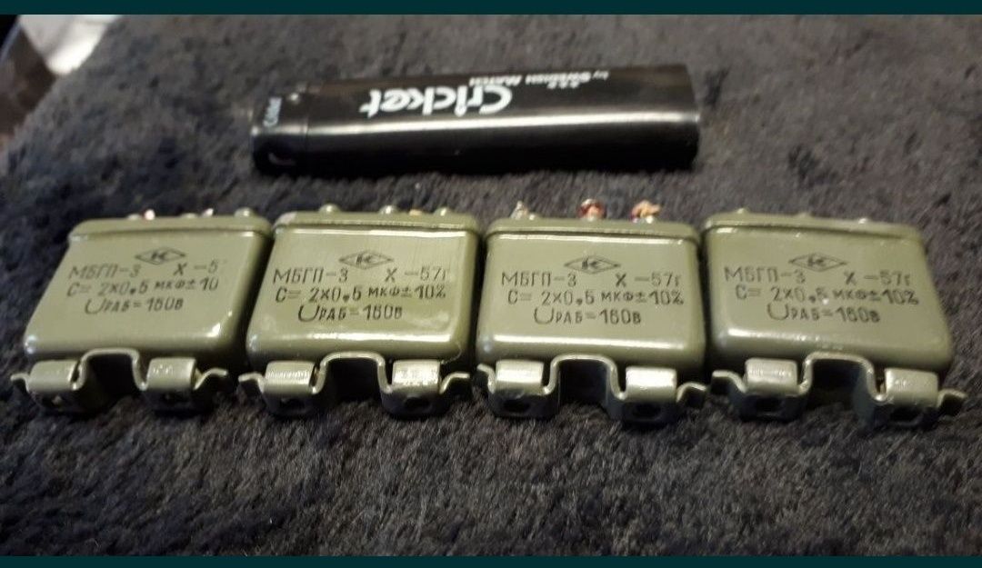 Радиозапчасти Радиодетали Конденсаторы МБГП-3, БИ-22, МБГП-3 С=4, МБГП