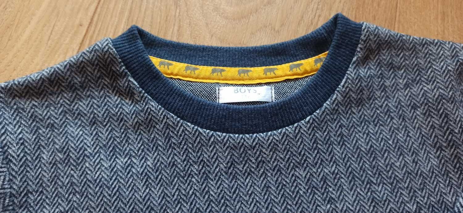 Sweterek jodełka, rozmiar 116