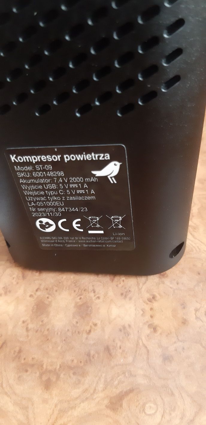 Kompresor powietrza USB 10bar