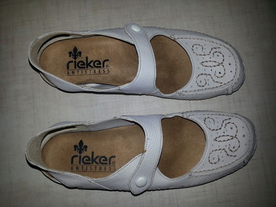 Новые белые женские сандалии/босоножки Rieker 37 размер