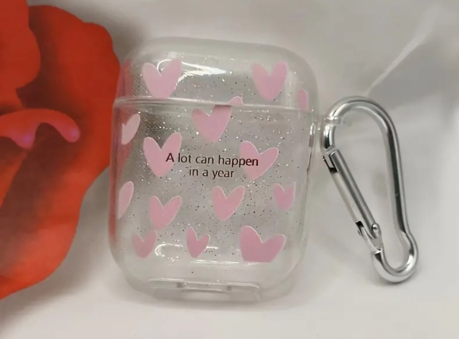 Чохол для AirPods Прозорий і Блакитний