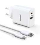 Szybka ładowarka 32 W do iPhone’a GlobaLink 2 porty USB-C z kablem