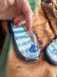 Buty sandałki gumowe do wody przezroczyste