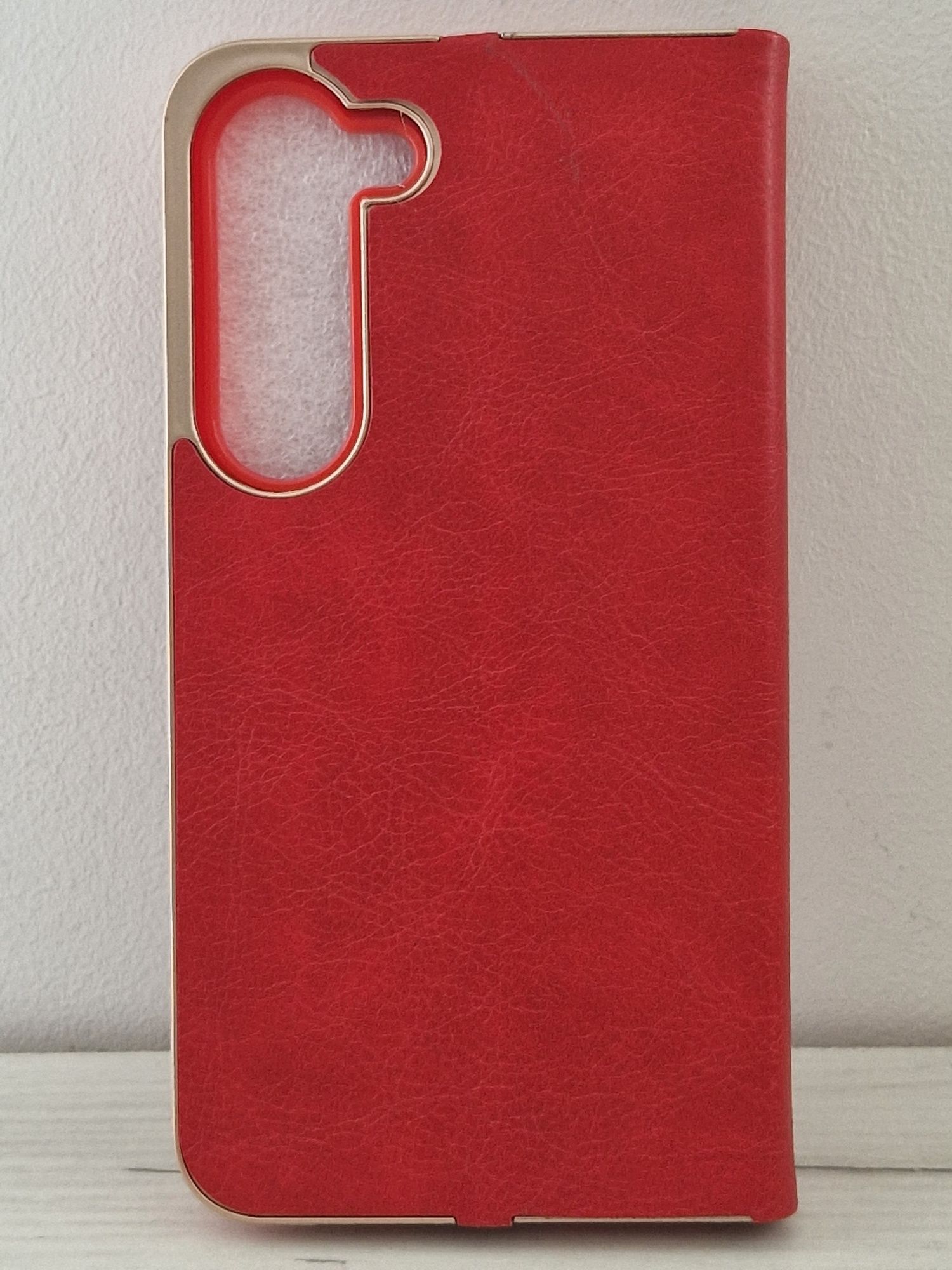 Kabura Book z ramką do Samsung Galaxy S23 czerwona