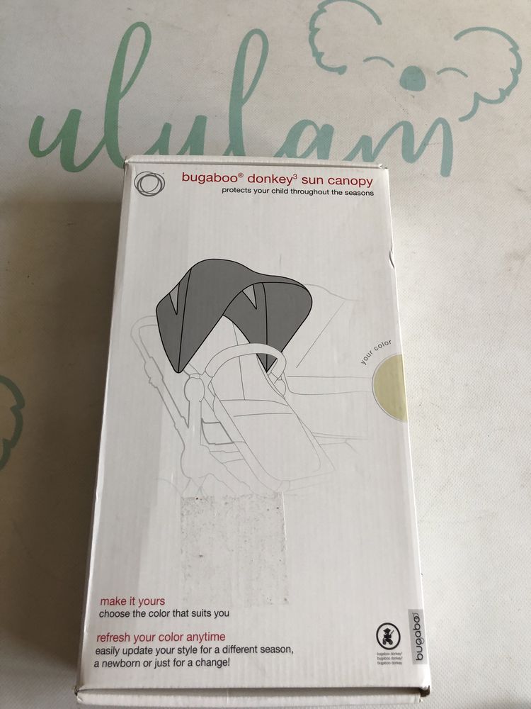 Bugaboo Donkey3 budka daszek z okienkiem Fresh White
