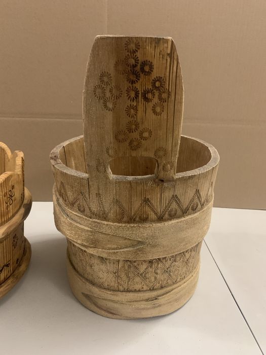 Старовинний дерев'яний посуд, деревʼяні миски