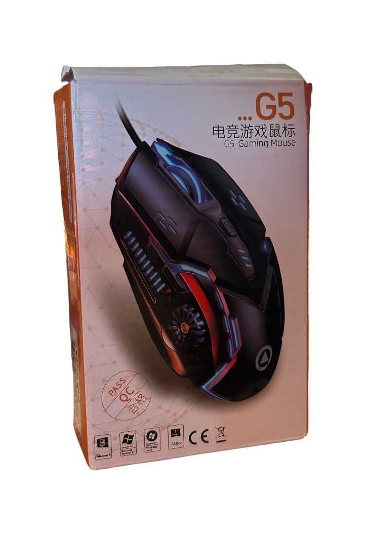 Mysz Gamingowa G5 - przewodowa Ciemna 3200DPI 6 przycisków kod 1734