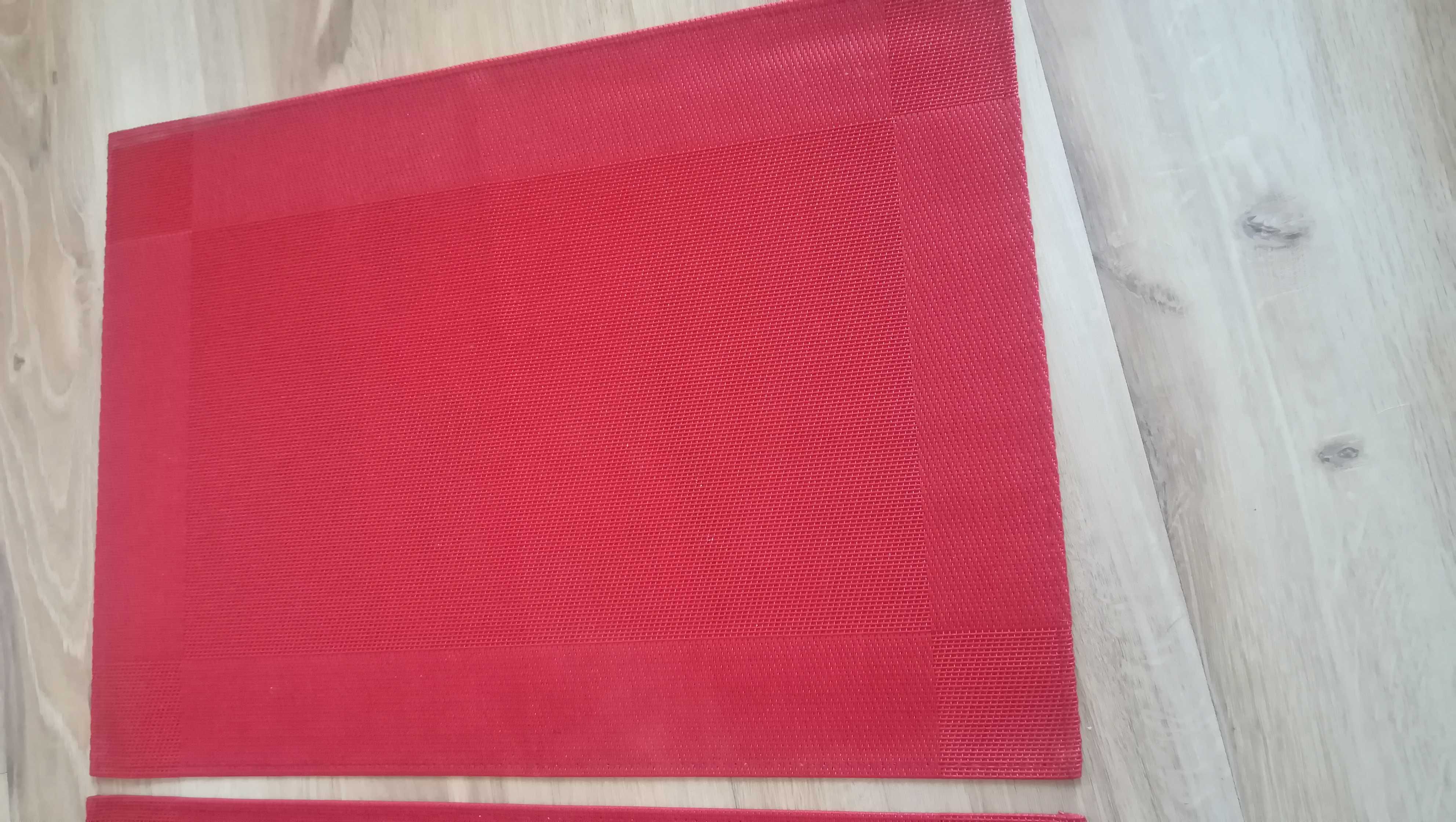 Podkladki na stół, mata, czerwona, 34x48 cm