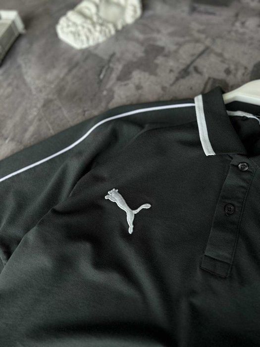 Футболка поло PUMA Premium з поліестру з qr-code і біркою i57/10T-11