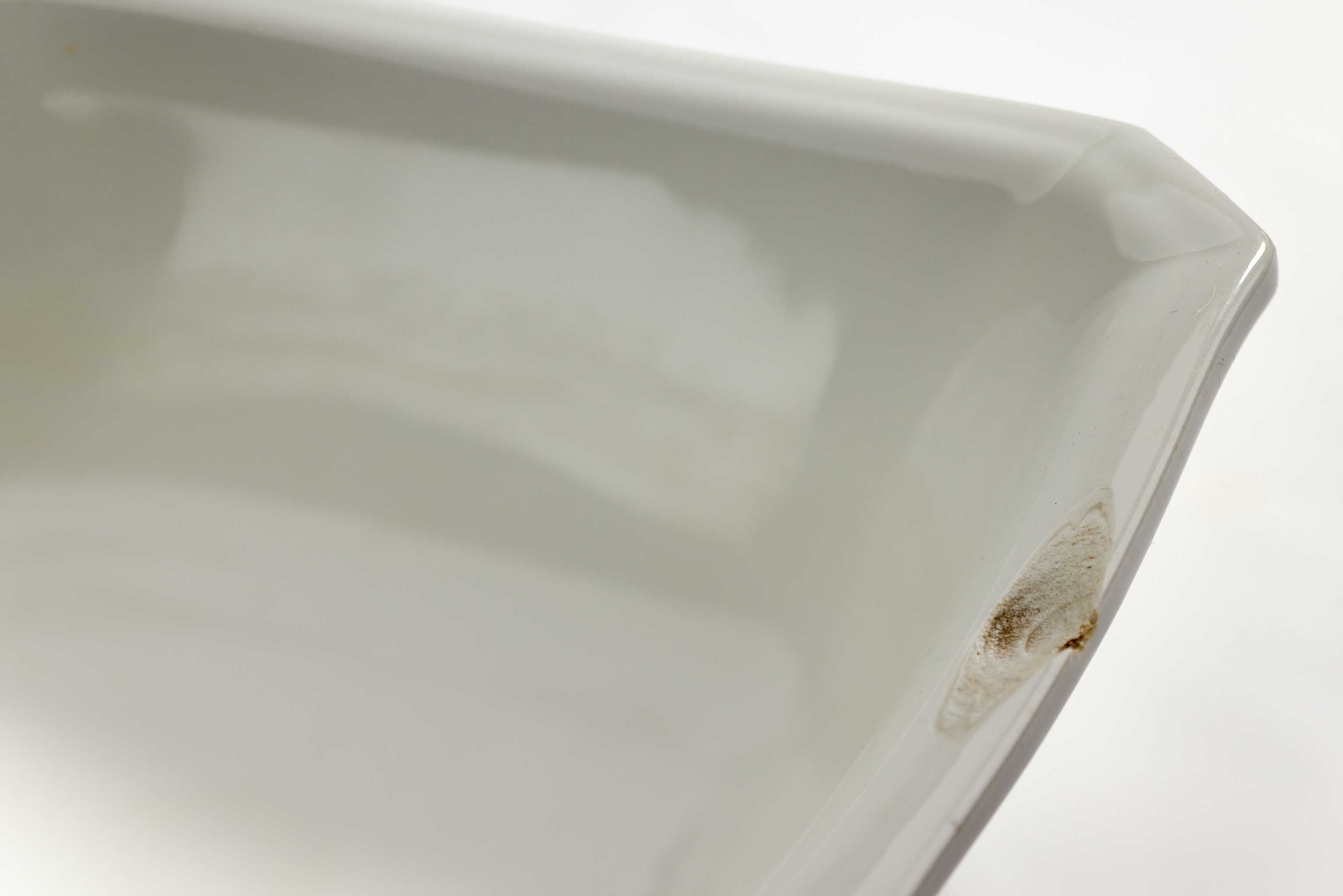 Porcelanowa misa salaterka kwadratowa 26x26cm biała masywna