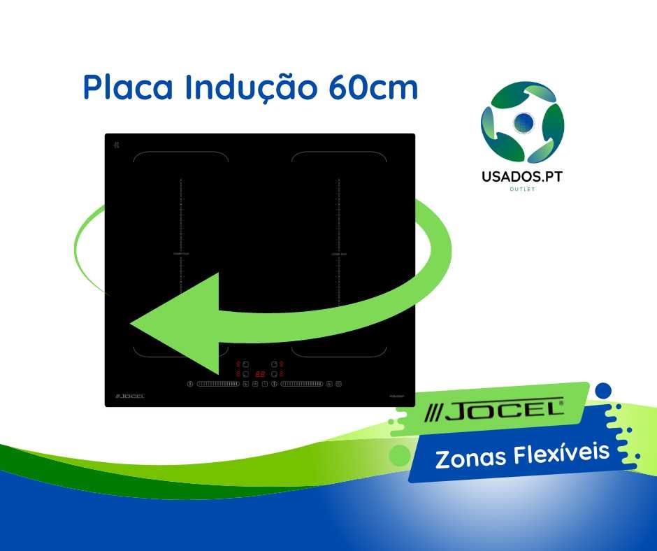 Placa de Indução 60cm Zonas Flexíveis Encastre Jocel