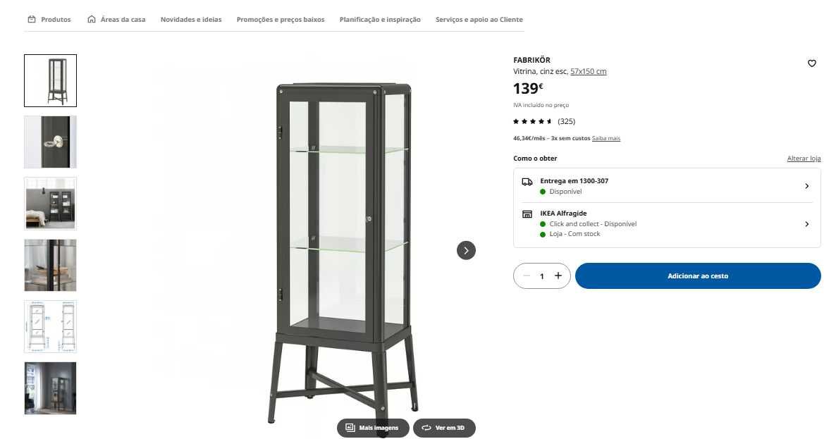 Móvel Vitrine IKEA