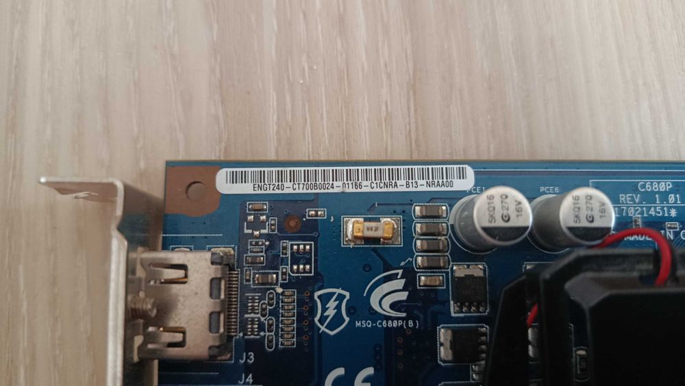 Б/В Відеокарта Asus GeForce GT 240 512MB 128bit DDR3, HDMI, DVI, VGA