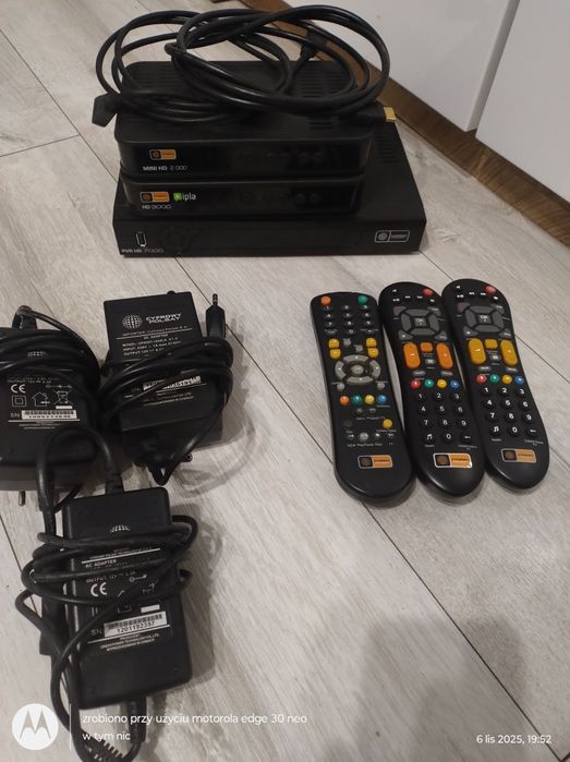 Dekoder dekodery cyfrowy Polsat zasilacze piloty