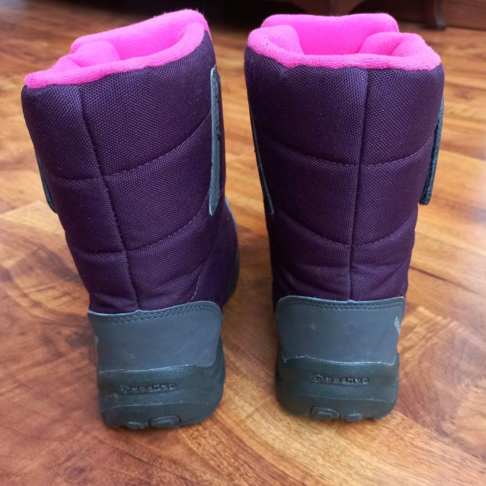 STAN BDB!!! QUECHUA 34 Buty turystyczne śniegowce ocieplane