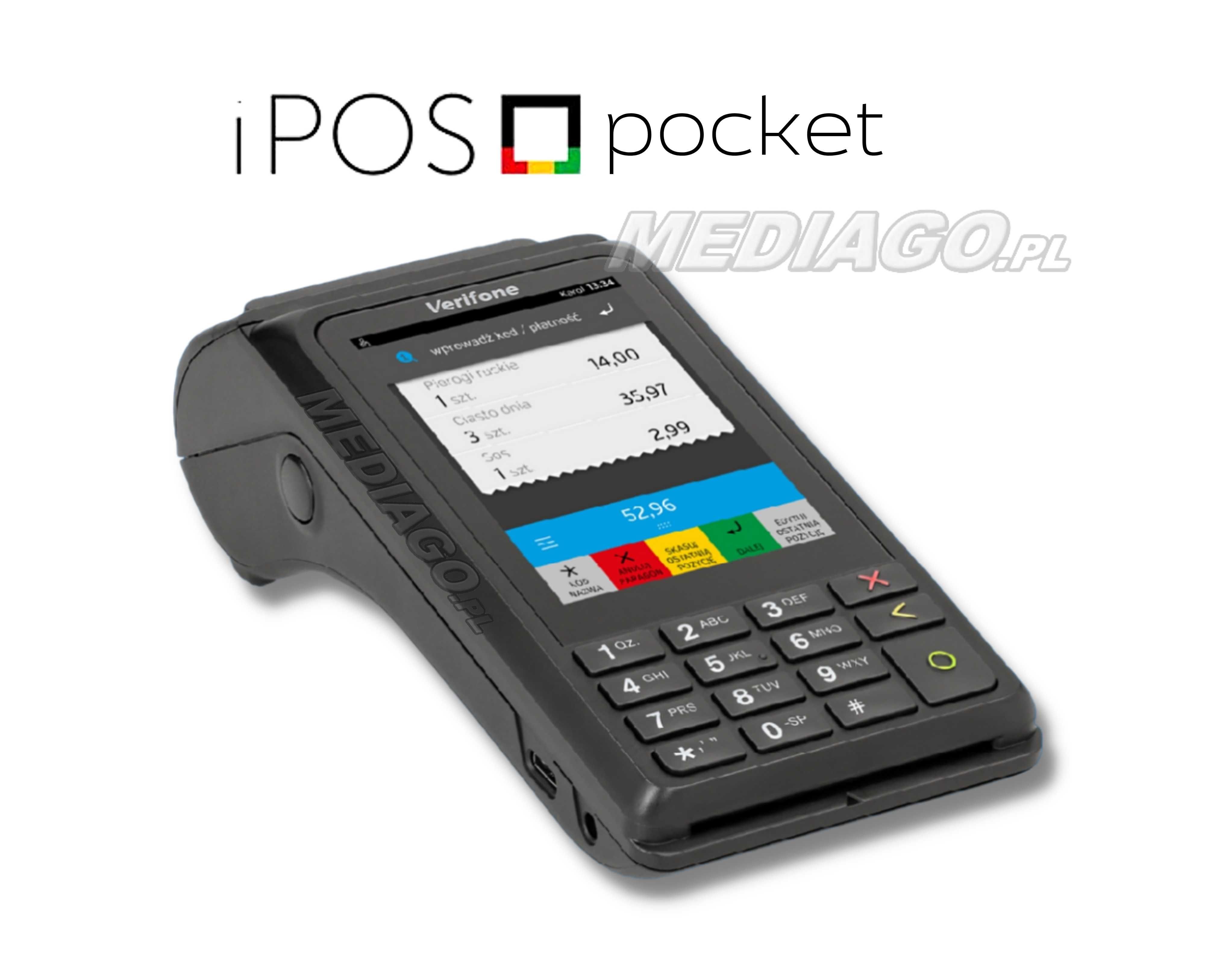 iPOS pocket mobilny kasoterminal fiskalna kasa wirtualna terminal