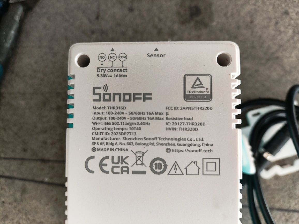 Термостат Sonoff THR316D 16a