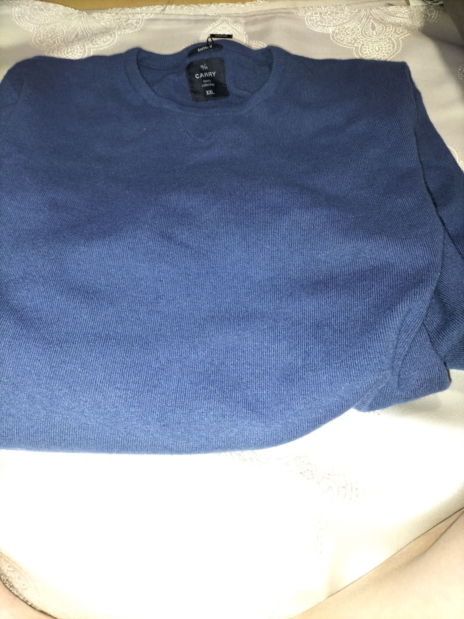 Sweter męski w kolorze ciemnoniebieski,XXL