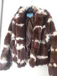Naturalne futro kożuch futrzany z królika NINE West r.S/M