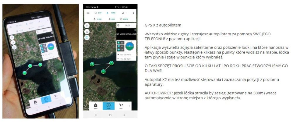 dwukomorowa ŁÓDKA ZANĘTOWA P2 70cm Echosonda GPS X / Producent Poznań