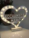 Serce LED lampka dzień mamy kochamy cię mamo