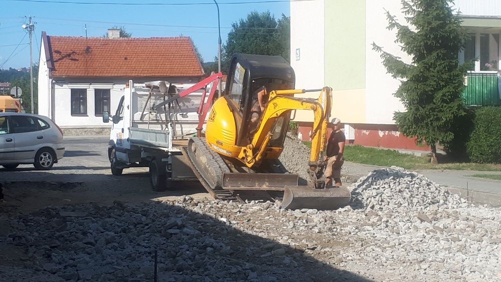 Usługi Koparka Ładowarka Minikoparka Wozidło budowlane Wiertnica HDS