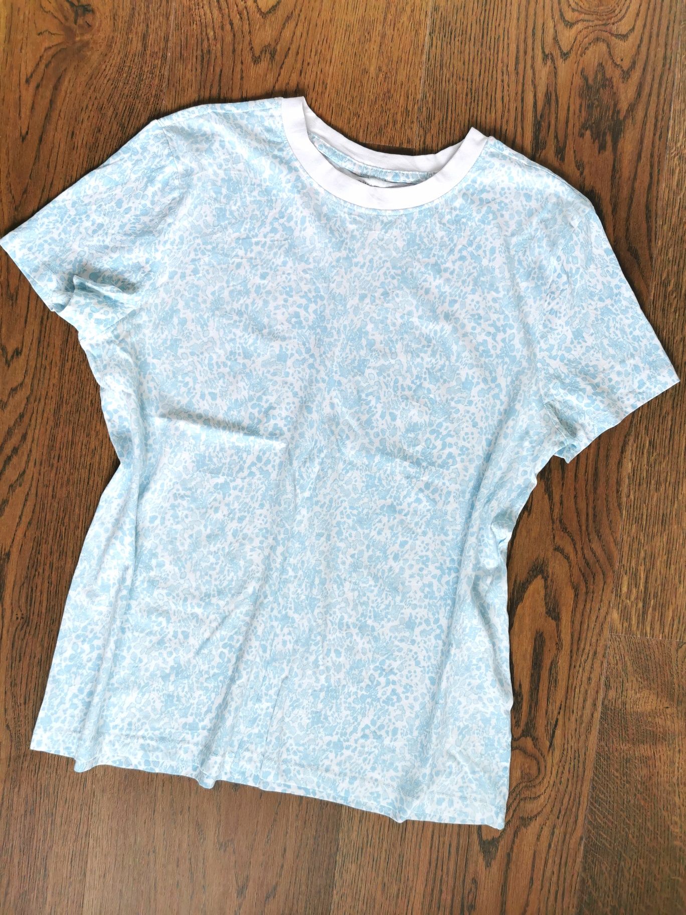 Primart t-shirt biało niebieski, rozmiar 40-42