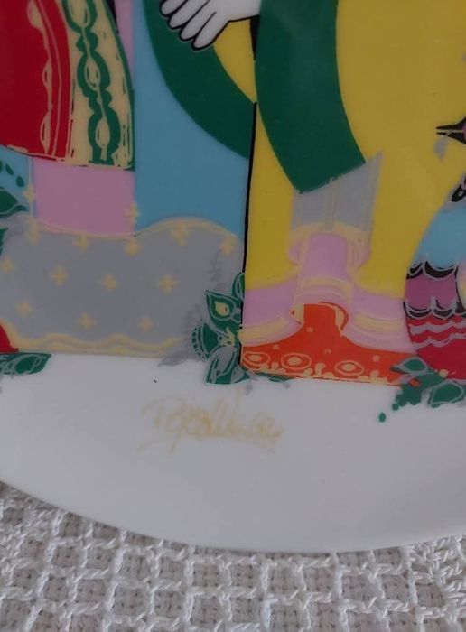 Rosenthal Bjorn Wiinblad talerz ścienny.