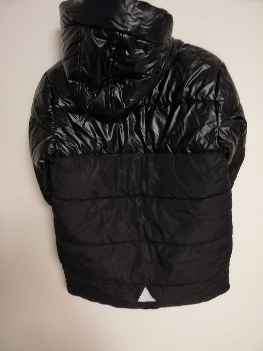 kurtka zimowa 128 134 George 8-9 lat czarna dłuższa parka