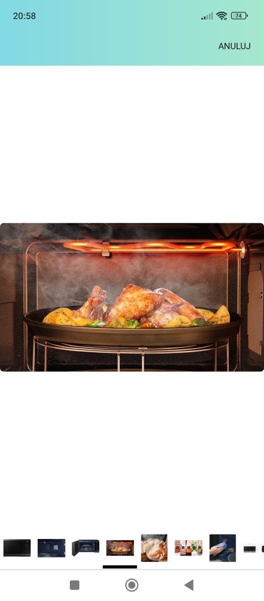 Samsung MG23DG4524AGE1 kuchenka mikrofalowa z grillem, 23 l, 800 W