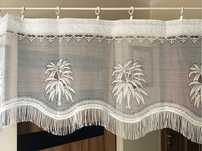 Lambrekin firanka z frędzlami. Handmade