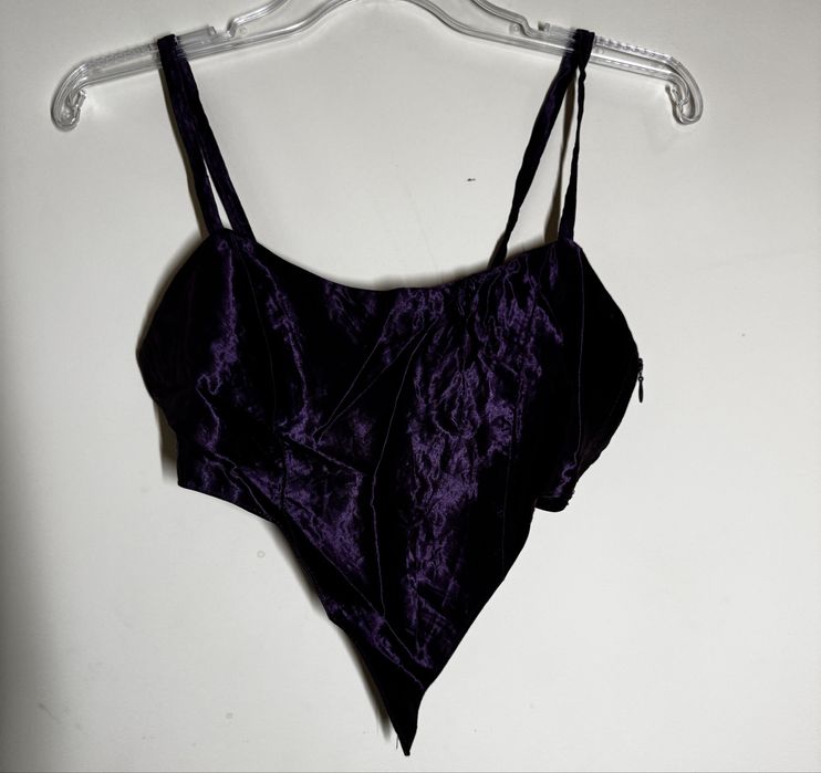 Fioletowy krótki top