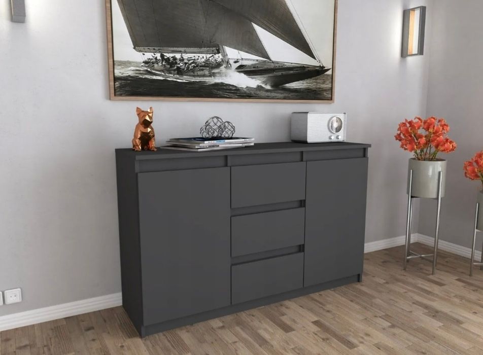 Nowe komody 120 cm antracyt