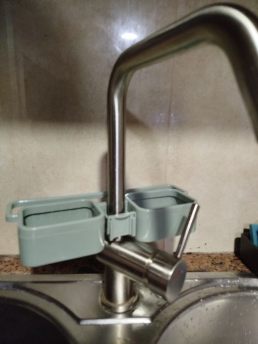 Suporte para esponja e pano de cozinha