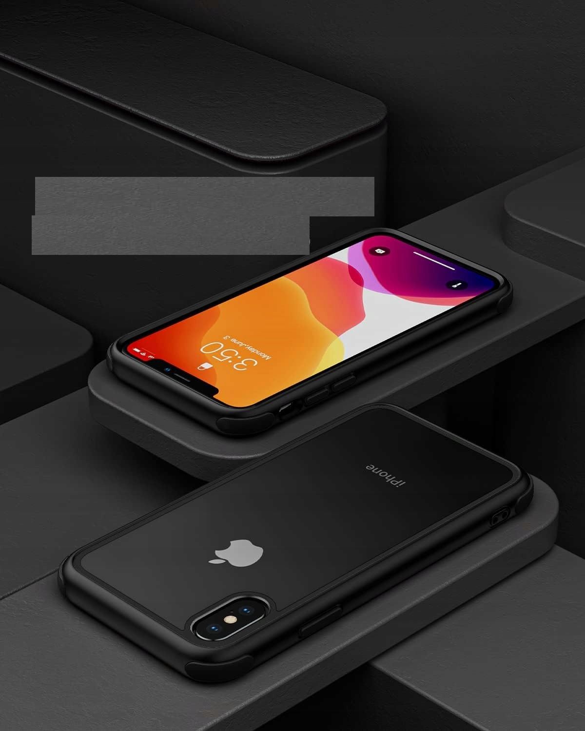 etui do iphone x iphone xs silikonowe case czarny