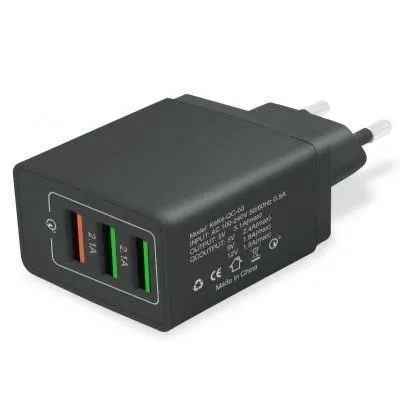 РОЗПРОДАЖ! Блок живлення на 3 USB-порти. Швидка зарядка