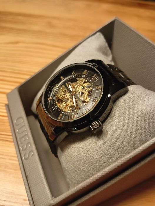 Luksusowy zegarek męski  Automatic Złoto & Czerń – Elegancja i Styl!