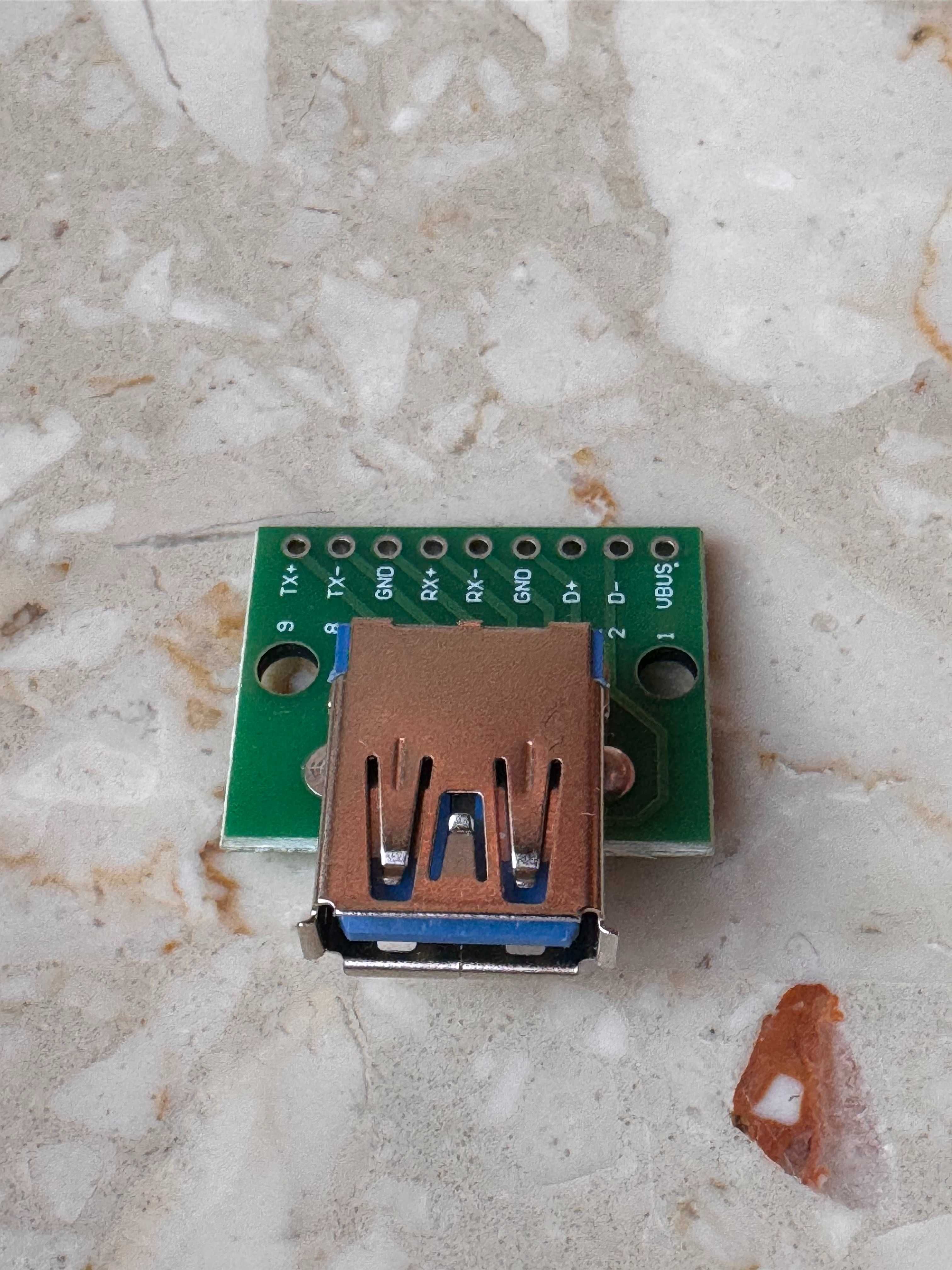 Gniazdo USB A 3.2, USB Mini B, Micro moduł, adapter PCB, USB-A 3.0 2.0