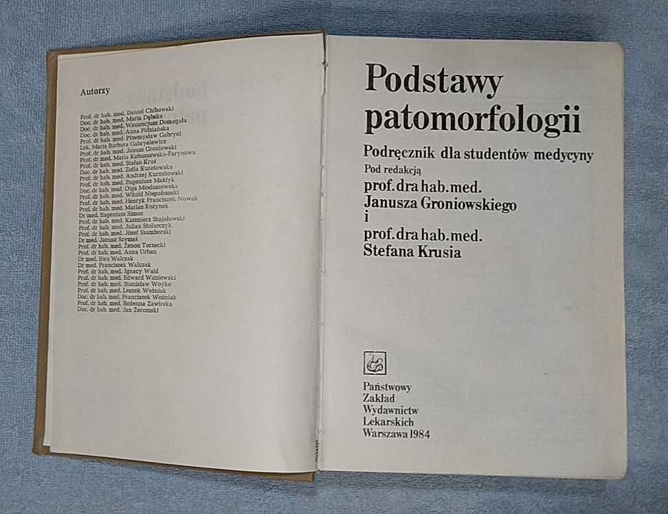 Podstawy patomorfologii podręcznik dla studentów medycyny