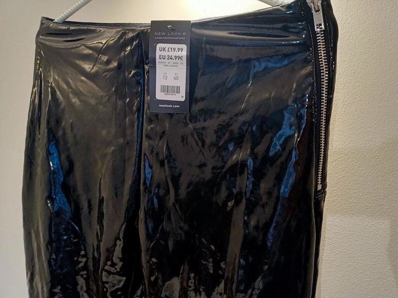 Nowe legginsy latex new look z metką skora