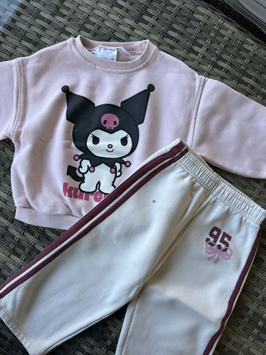 Zestaw bluza i spodnie ZARA rozmiar 92 różowy